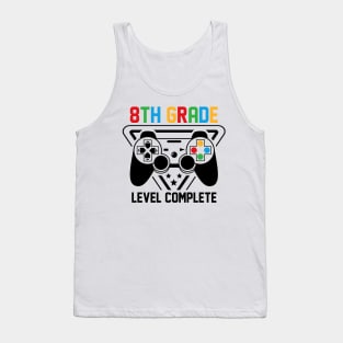 8th Grade Level Complete Gamer Boys Graduation Gifts Tank Top